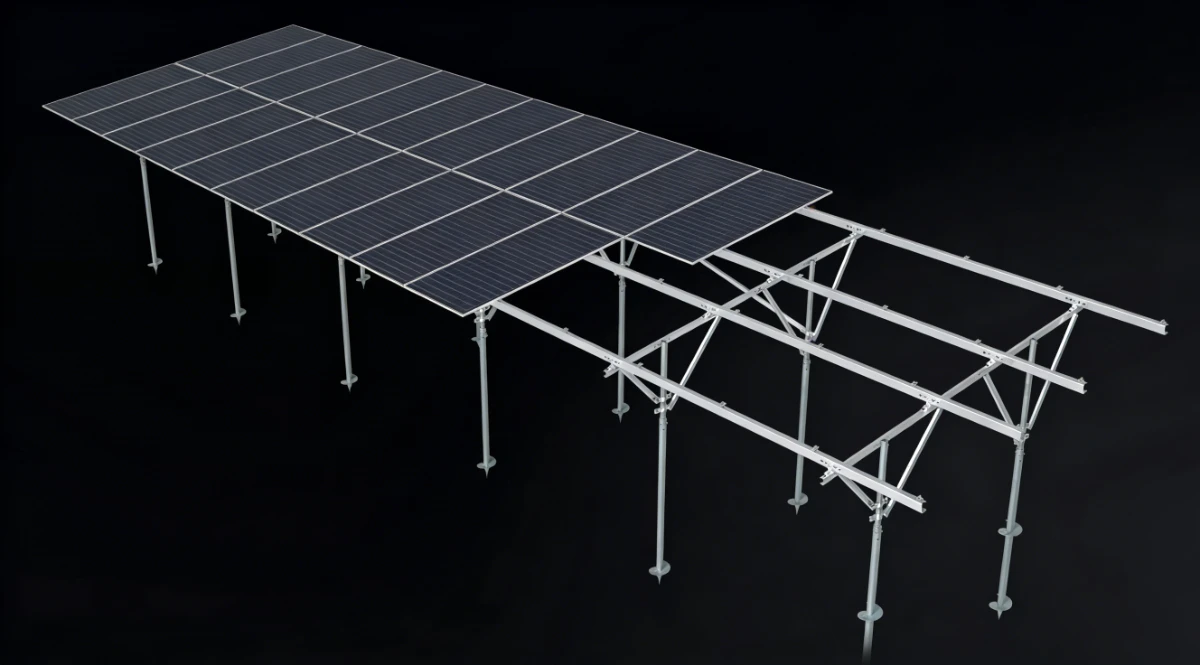 ground mount advantage section illustration