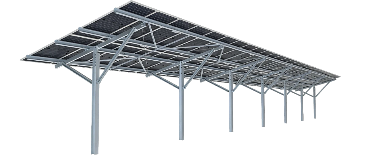 ground mount driven pile foundation