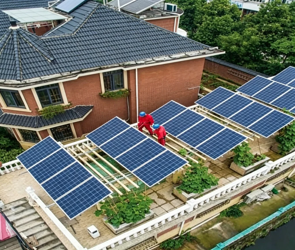 qiqihar 24mw rooftop mounting project