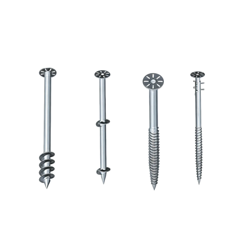 mounting ground screw flanged showcase