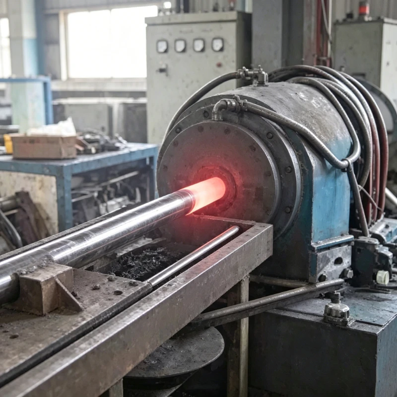 mounting ground screw production step 03 swaging