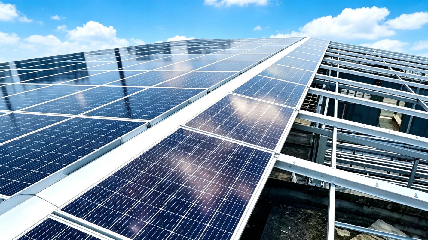mounting gutter bipv application showcase
